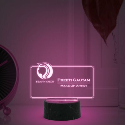 Make-Up-Artist Name Plate With Custom Name